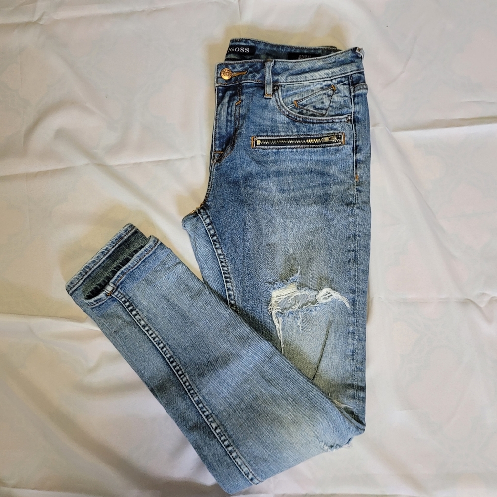 VIGOSS Jeans The Jagger Skinny W28 x L29 Womens Very Destressed